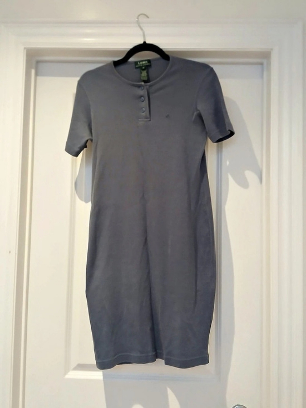 Lauren Ralph Lauren Cotton Mini Dress in Lilac Size Medium